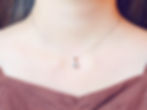 A diamond 18K necklace worn by a woman model sold by RAGAZZA DIAMOND in Hong Kong Kuala Lumpur Macau and Taipei
