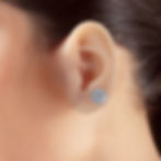 Diamond earrings shown on a modal and is sold by Ragazza diamond the best natural and lab grown diamond jewelry store.